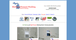 Desktop Screenshot of michiganpressurewashing.com