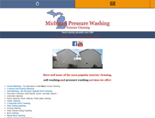 Tablet Screenshot of michiganpressurewashing.com